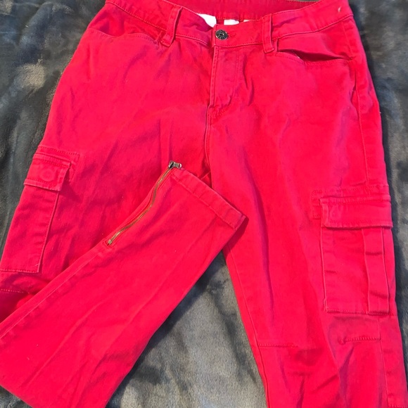 Bongo Red Cargo Pants - Picture 4 of 6